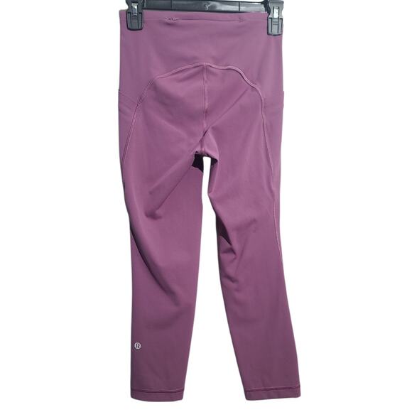 Lululemon Swift Speed High-Rise Crop 21" Vintage Plum Size 4 - Picture 3 of 5